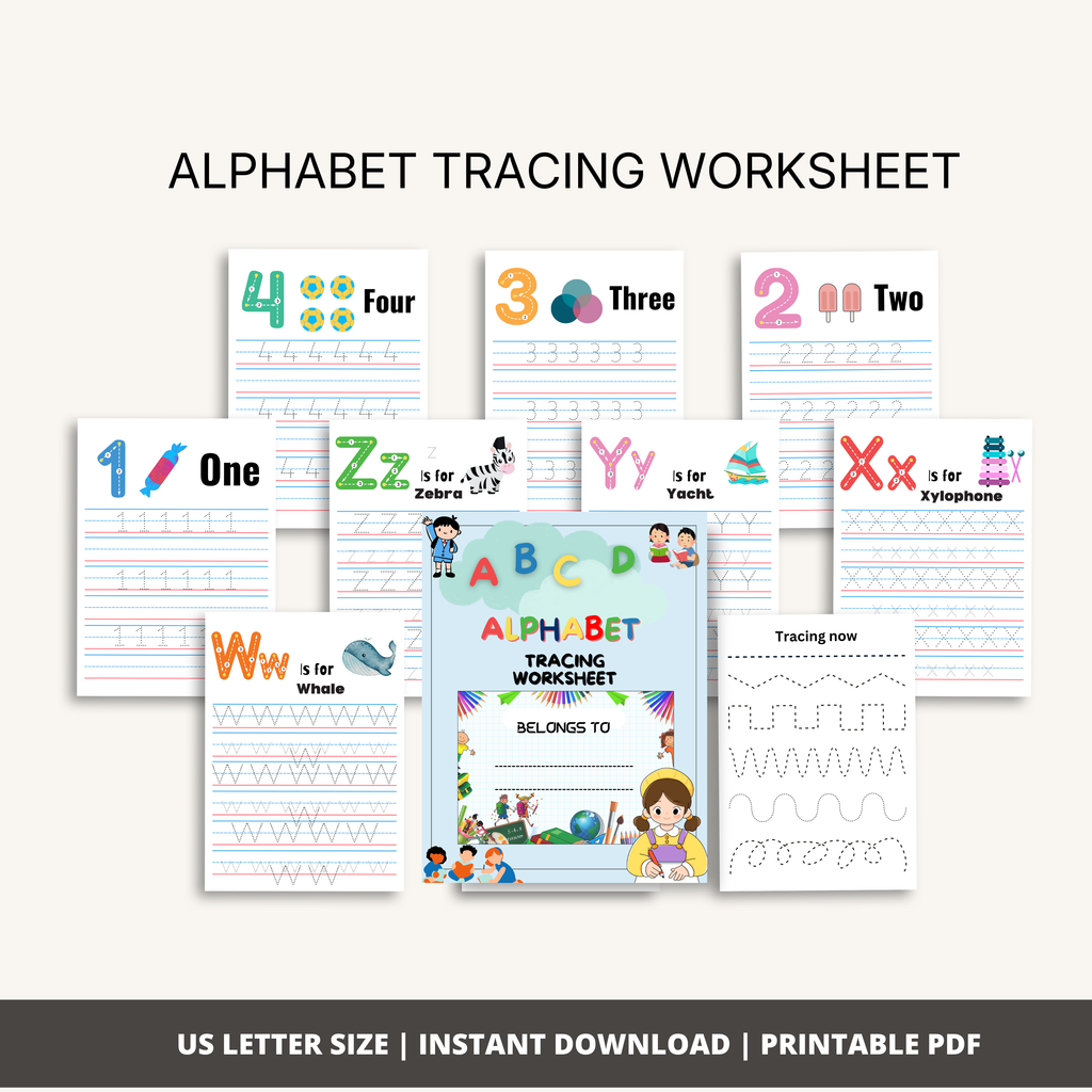 ABC Alphabet Tracing Worksheet