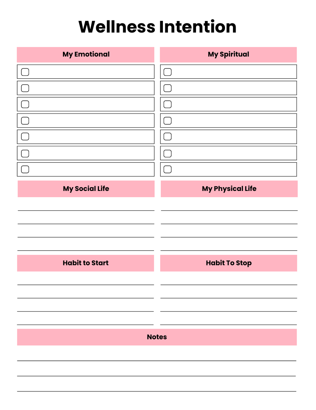Wellness Journal