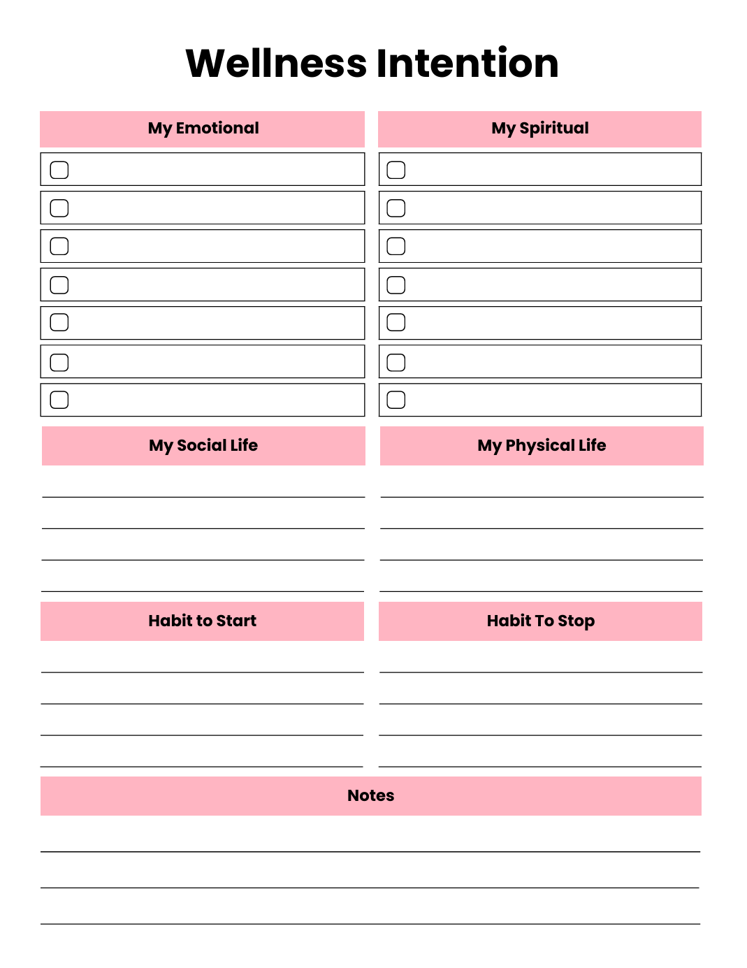 Wellness Journal