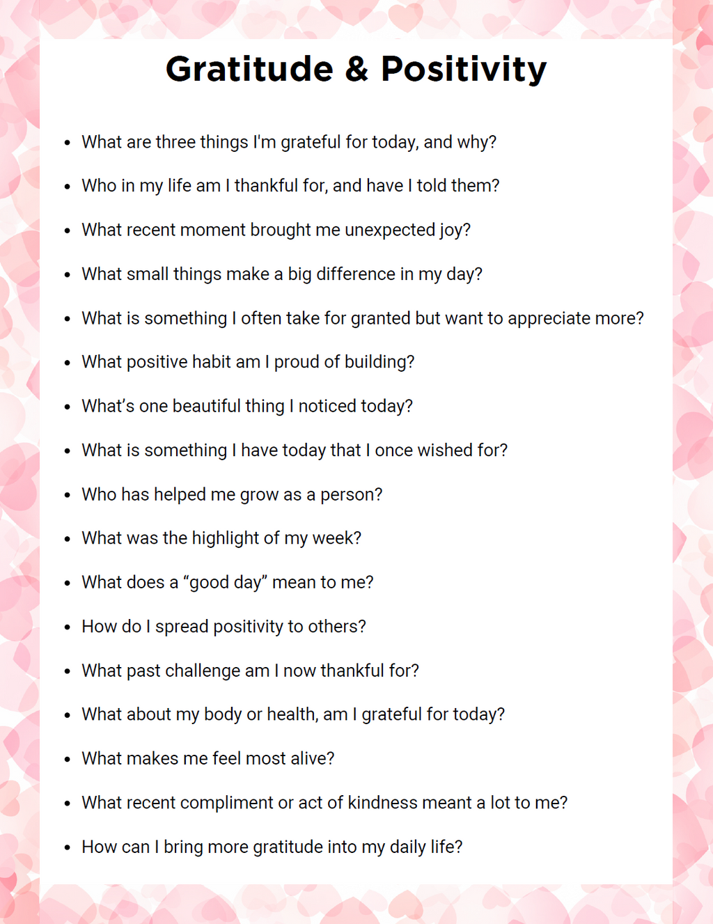Self Care Journal Prompt