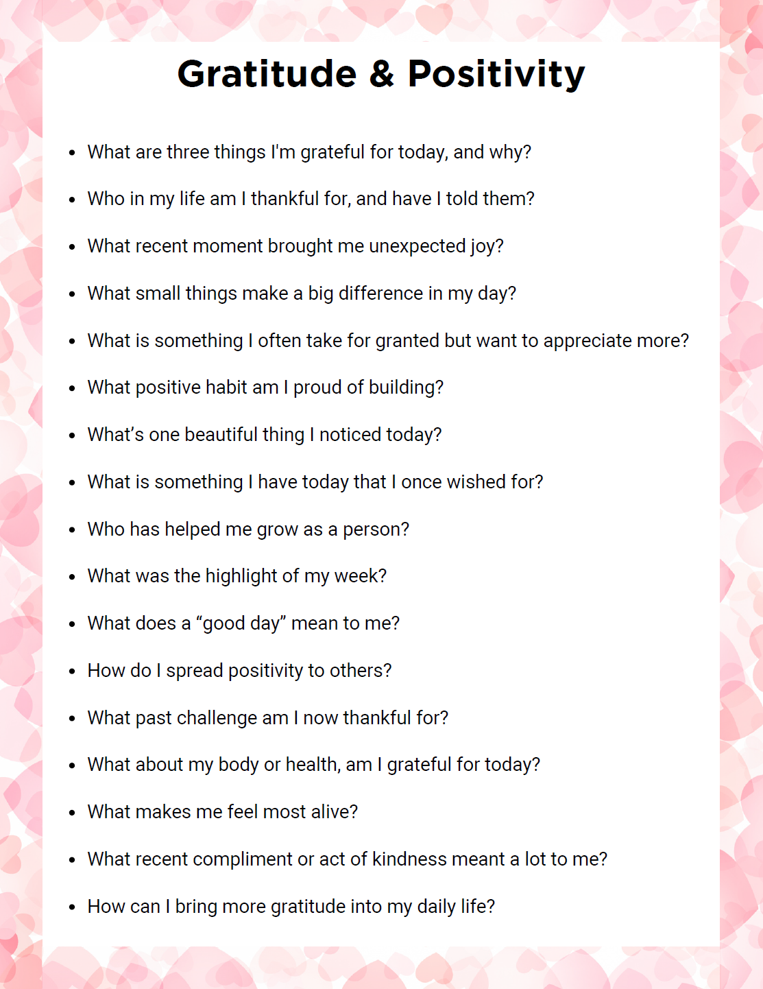 Self Care Journal Prompt