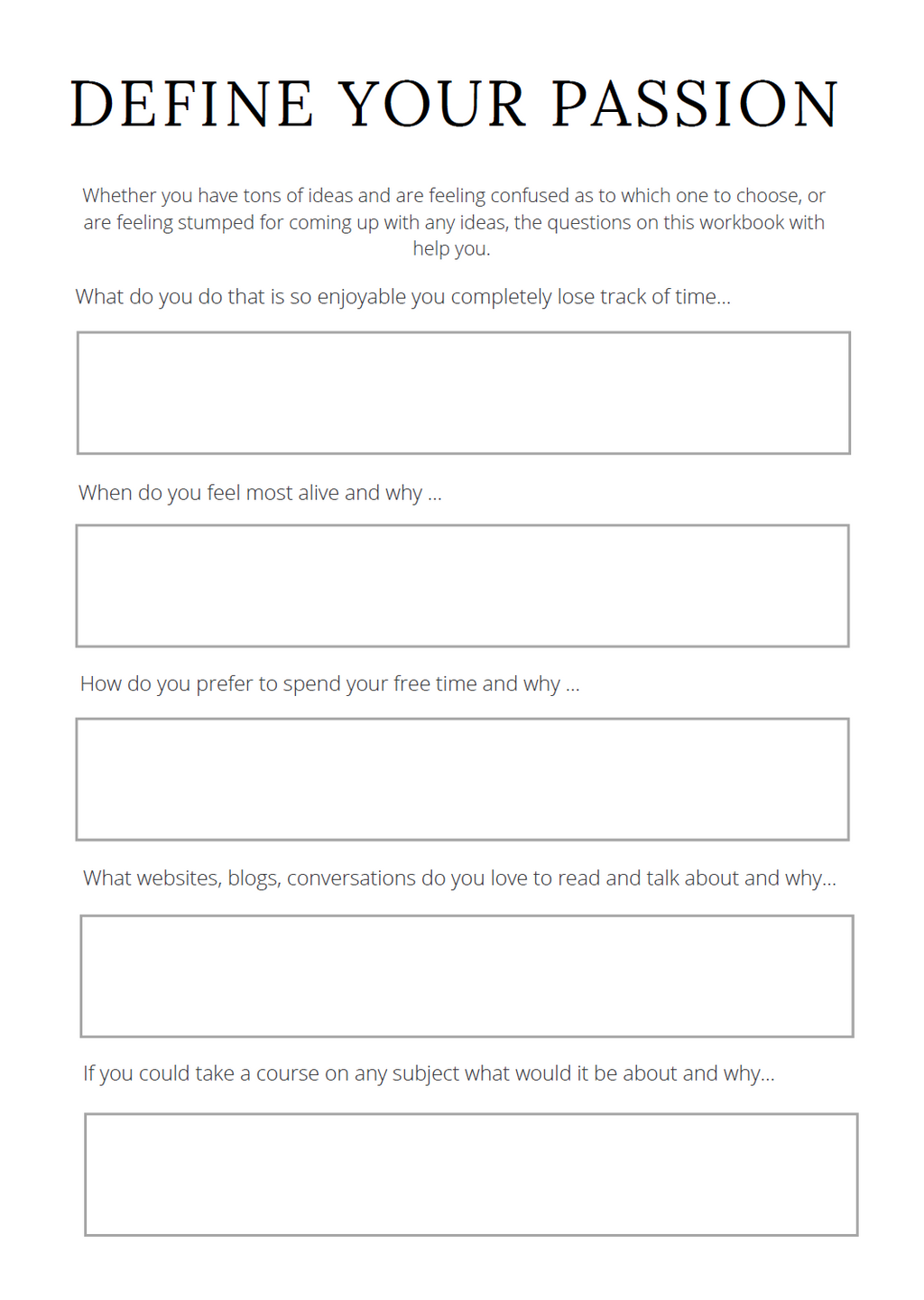 Digital Product Planner