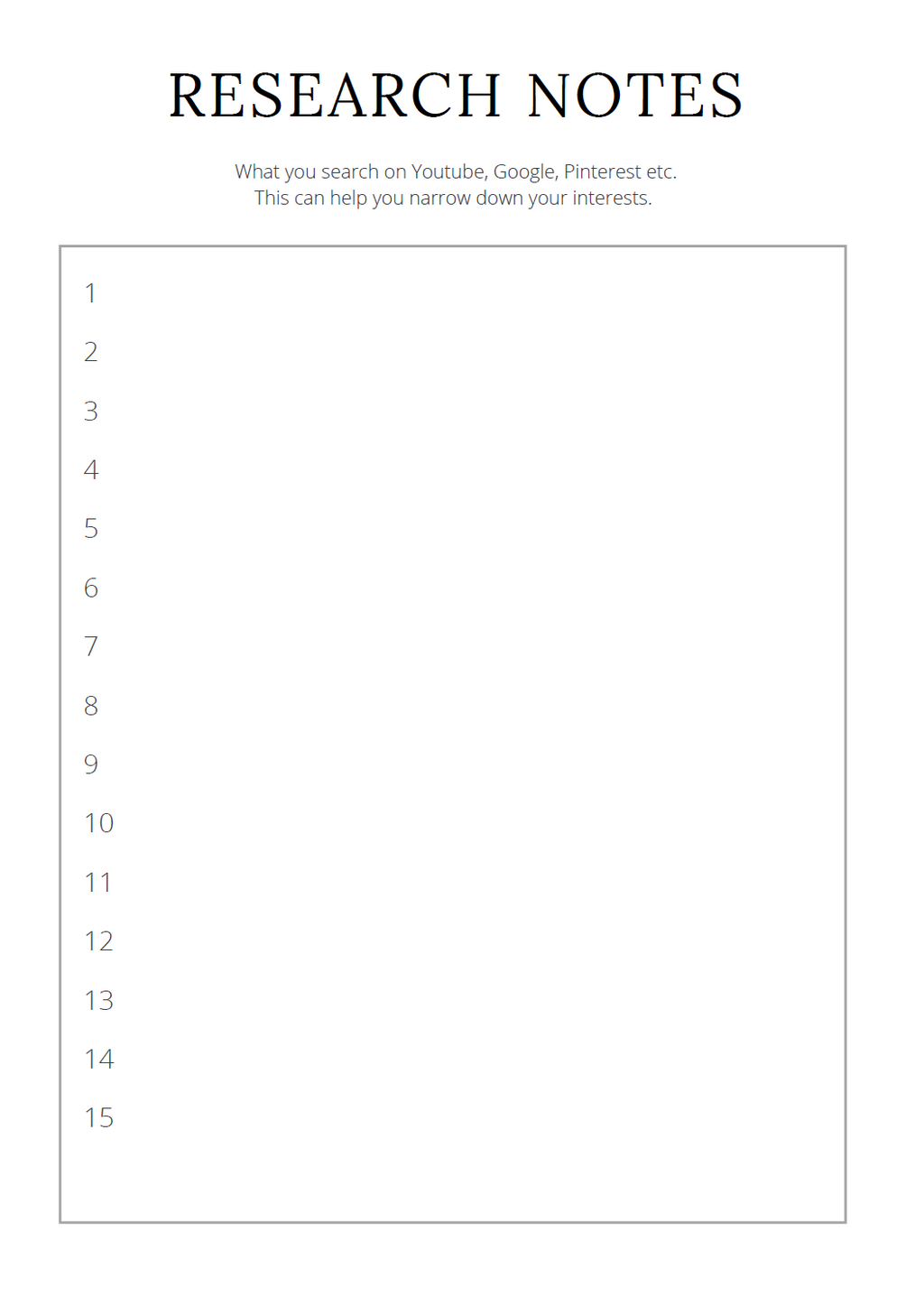 Digital Product Planner