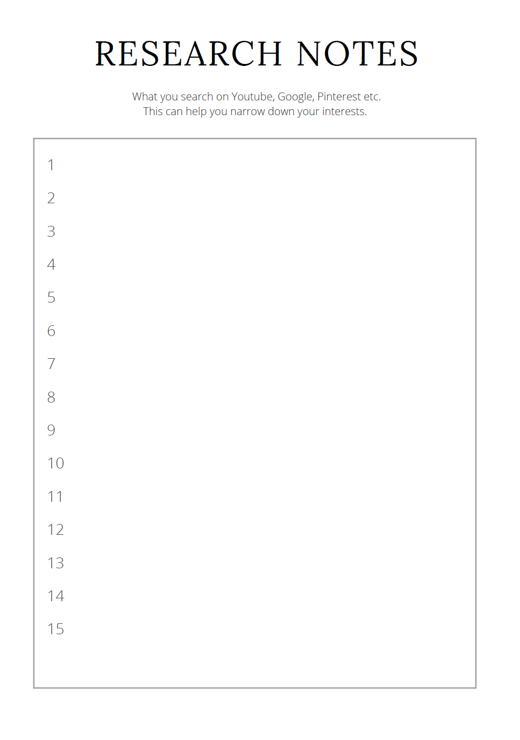 Digital Product Planner
