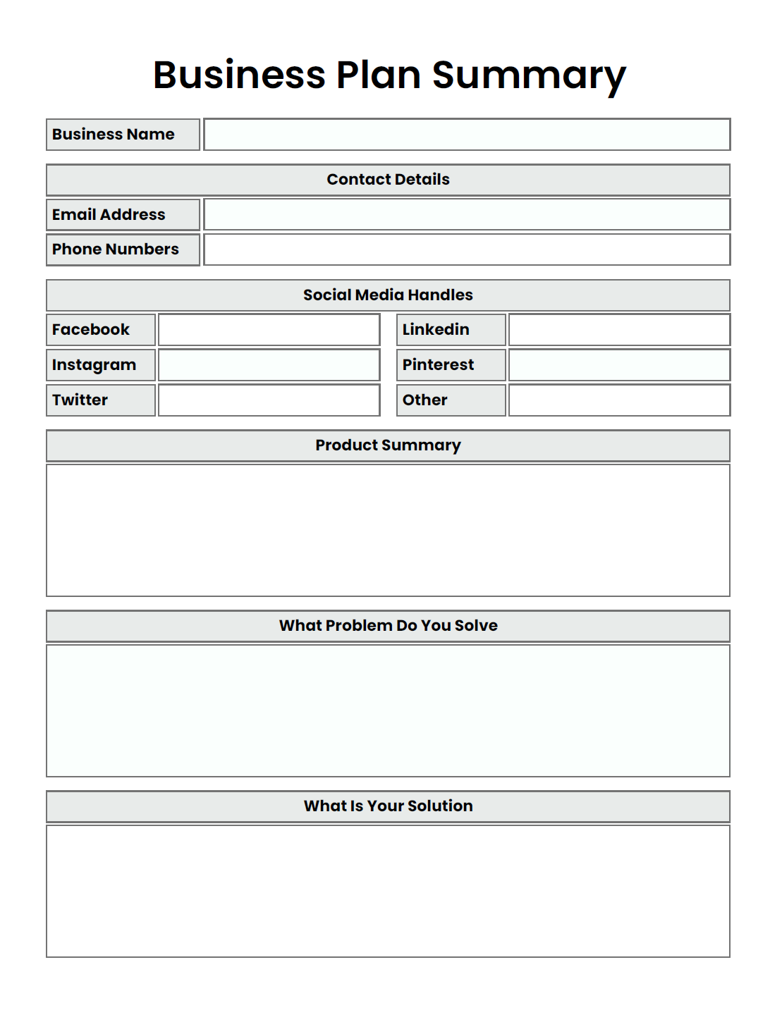 Business Planner